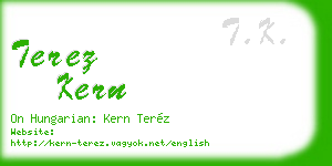 terez kern business card